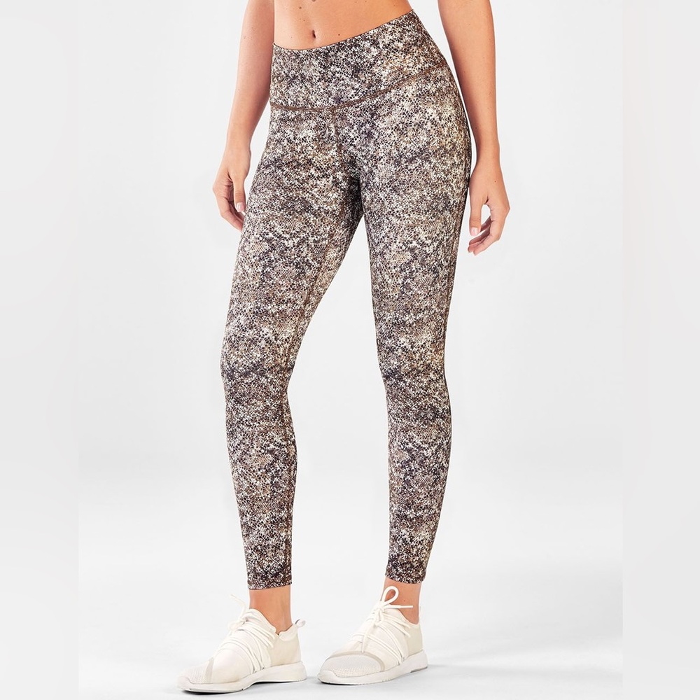 Fabletics Snake Print PowerHold High-Waisted 7/8 Legging